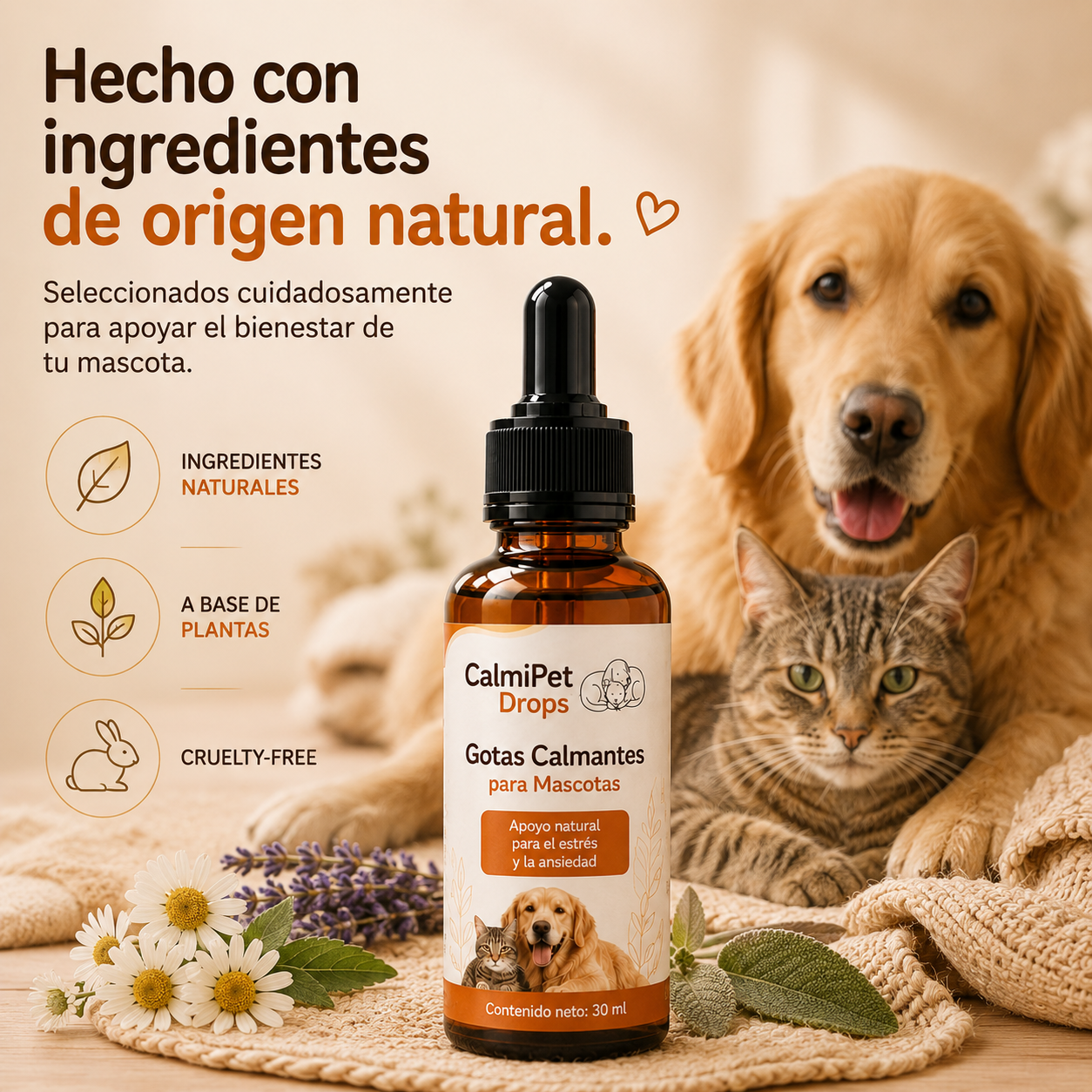 Gotas Antiestrés para Mascotas